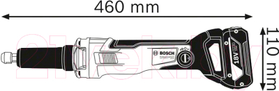 Профессиональная прямая шлифмашина Bosch GGS 18V-23 LC (0.601.229.100)