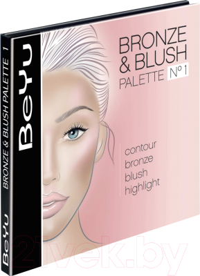 Палетка для скульптурирования BeYu Bronze & Blush Palette 39362.1 (15.2г)