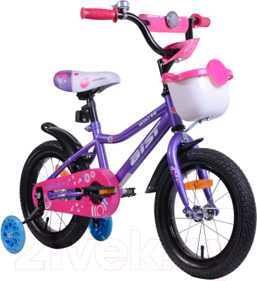 Детский велосипед AIST Wiki 2019 (14, фиолетовый)