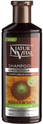 

Шампунь для волос Natur Vital, Coloursafe Shampoo Chestnut для сохранения цвета