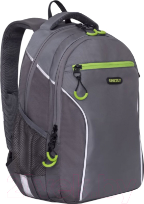 Школьный рюкзак Grizzly RB-963-1 (серый/темно-серый)