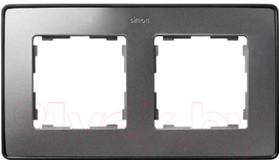 Рамка для выключателя Simon 8201620-293 (холодный алюминий-графит)