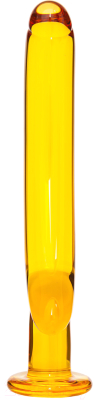 Фаллоимитатор Sexus Glass нереалистичный стекло (желтый)