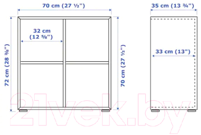 Стеллаж Ikea Экет 293.068.68