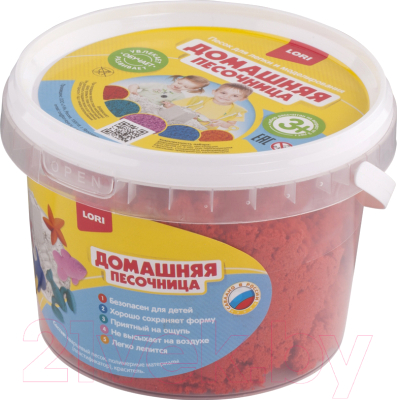 

Кинетический песок Lori, Красный песок / Дп-007