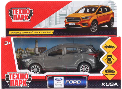 Автомобиль игрушечный Технопарк Ford Kuga / KUGA-GY (серый)