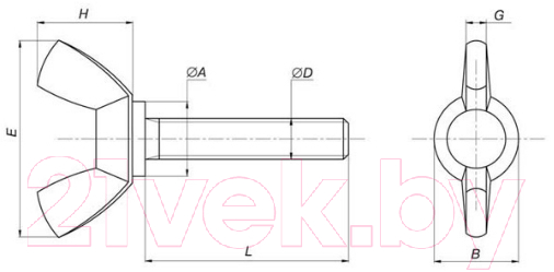 Винт ЕКТ CV012530 (3000шт)