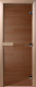 Стеклянная дверь для бани/сауны Doorwood Теплый день 190x70 (бронза, коробка листва) - 