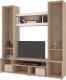 Миниатюра изображения товара Стенка Горизонт Мебель Анталия 2 (сонома/белый софт)