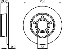 Тормозной диск Bosch 0986478704