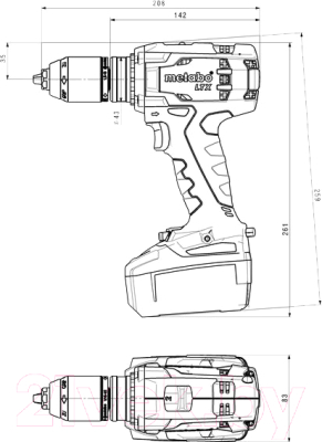 Профессиональная дрель-шуруповерт Metabo BS 18 LTX Impuls (TO347)