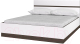 Каркас кровати Горизонт Мебель Вегас 1.6 (венге/белый глянец) - 