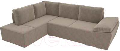 Комплект мягкой мебели Лига Диванов Хавьер левый / 101238 (велюр бежевый)