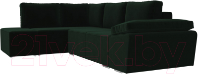 Комплект мягкой мебели Лига Диванов Хавьер левый / 101243 (велюр зеленый)
