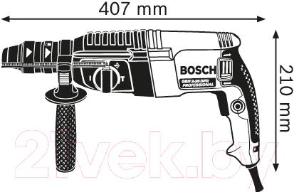 Профессиональный перфоратор Bosch GBH 2-26 DFR Professional (0.611.254.768)