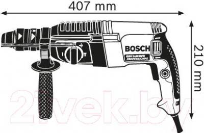 Профессиональный перфоратор Bosch GBH 2-26 DFR (0.611.254.76F) - схема