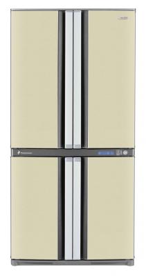 Холодильник с морозильником Sharp SJ-F72PCBE - вид спереди