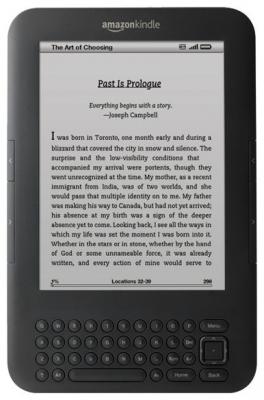 Электронная книга Amazon Kindle 3 Wi-Fi - вид спереди