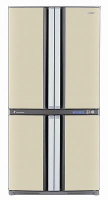 Холодильник с морозильником Sharp SJ-F78PEBE - вид спереди