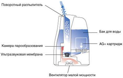 Изображение товара Ультразвуковой увлажнитель воздуха Boneco Air-O-Swiss U600 (белый)