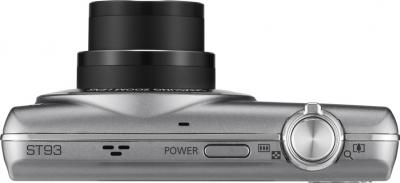 Компактный фотоаппарат Samsung ST93 (EC-ST93ZZBPSRU) Silver - вид сверху