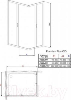 Душевая кабина Radaway Premium Plus C900 / 30453-01-01N