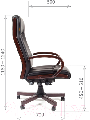 Кресло офисное Chairman 411 (черный)