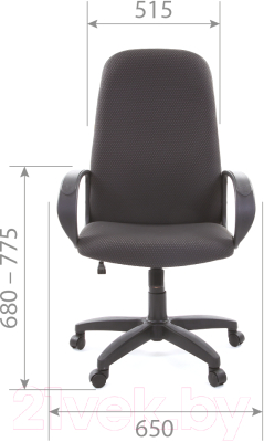 Кресло офисное Chairman 279 (ткань JP, черно-серый)