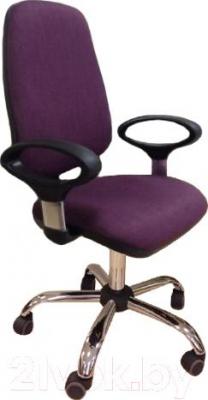 Кресло офисное Chairman 661 Lux Chrom (ткань SX, фиолетовый)