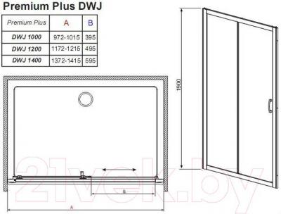 Душевая дверь Radaway Premium Plus DWJ / 33303-01-06N