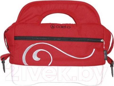 Детская универсальная коляска Coletto Marcello Art 2 в 1 BW (красно-белый) - сумка