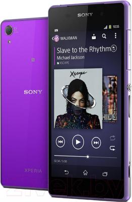 Смартфон Sony Xperia Z2 / D6503 (фиолетовый) - с задней панелью