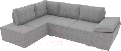 Комплект мягкой мебели Лига Диванов Хавьер левый / 101264 (рогожка серый)