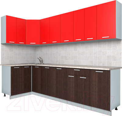 

Готовая кухня Интерлиния, Мила Лайт 1.2x2.8