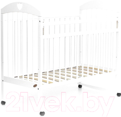 Детская кроватка Bambini Comfort М / 01.10.18 (белый)