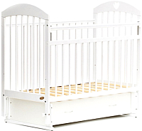 Детская кроватка Bambini Comfort М / 01.10.19 (белый) - 