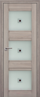 Дверь межкомнатная ProfilDoors 4X 80x200 (орех пекан/стекло матовое/коричневый фьюзинг)