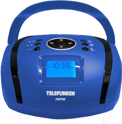 Магнитола Telefunken TF-SRP3449BLB (синий/черный)