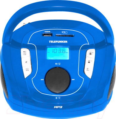 Магнитола Telefunken TF-SRP3471B (синий)