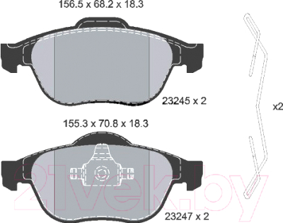 

Тормозные колодки Textar, 2324502