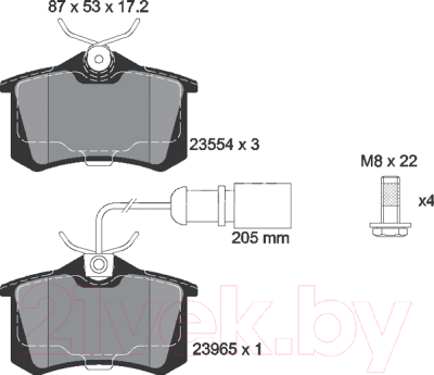 

Тормозные колодки Textar, 2355403