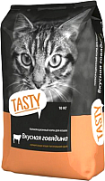 Сухой корм для кошек Tasty Cat С говядиной (10кг) - 