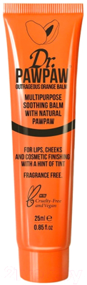 

Бальзам для губ Dr.PawPaw, Outrageous Orange Balm Multipurpose Soothing Balm