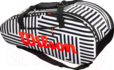 Спортивная сумка Wilson Super Tour 2 Comp L BOLD BK/Wh / WR8001501001