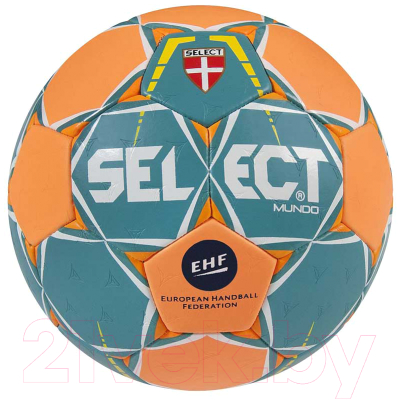Гандбольный мяч Select Mundo / 846211-446 (размер 0, зеленый/оранжевый)
