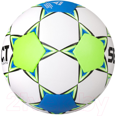 Футбольный мяч Select Talento / 811008-102 (размер 4, белый/синий/зеленый)