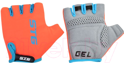 Велоперчатки STG AL-03-325 / Х74365 (S, оранжевый/черный)