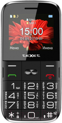 Мобильный телефон Texet TM-B227 (черный)