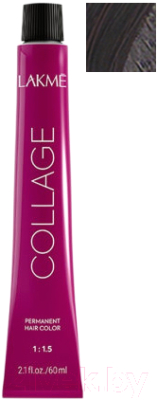 Крем-краска для волос Lakme Collage Creme Hair Color перманентная 1/05 (60мл, черный махагоновый )