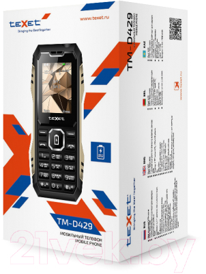 Мобильный телефон Texet TM-D429 (антрацит)